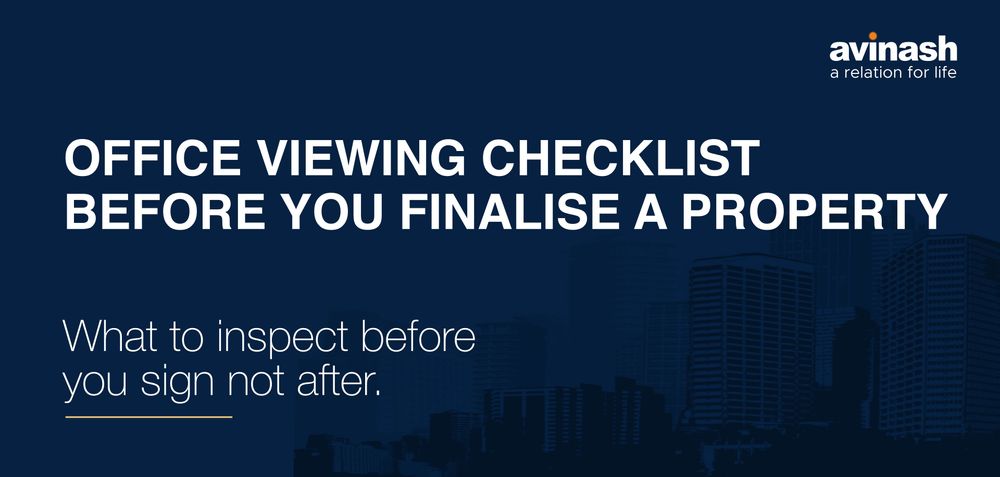  Office Viewing Checklist Before You Finalize a Property In Raipur
