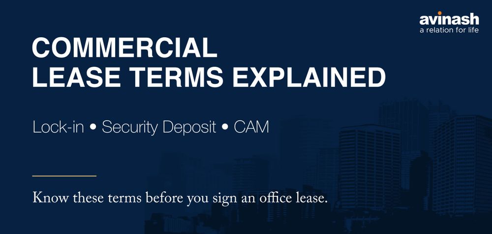 Commercial Lease Terms Explained: Understanding Lock-in, Security Deposit & CAM (2026 Guide)