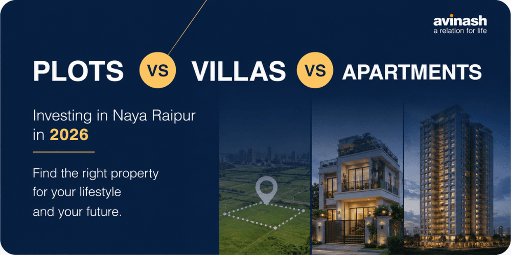 Investing in Naya Raipur in 2026: Plots for Sale in Raipur, Villas and Apartments Compared 